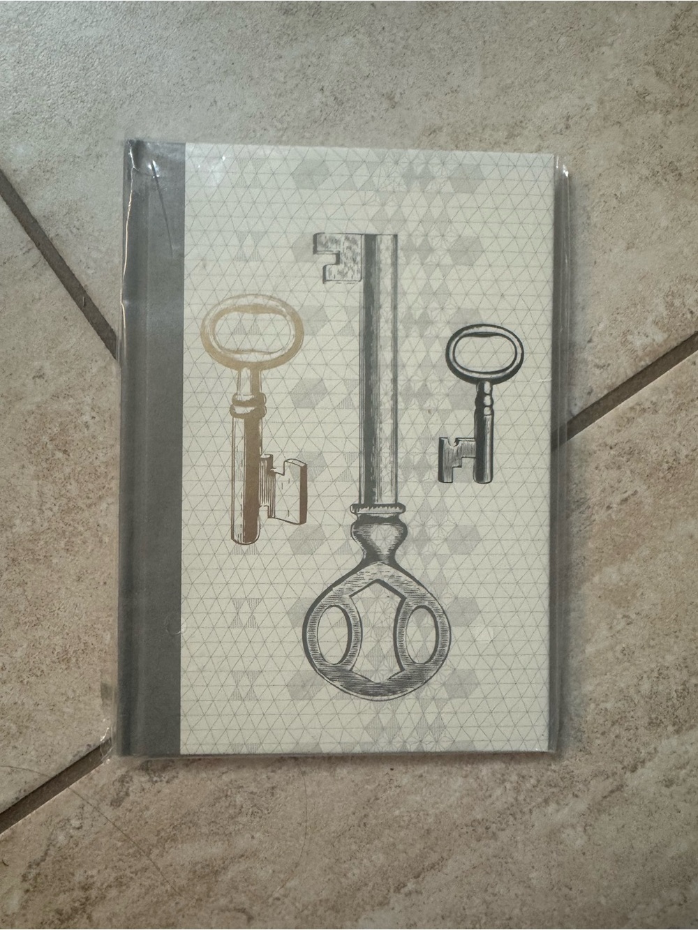 Michaels Gray and White Geometric Journal